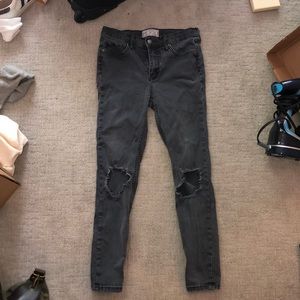 Grey, high waisted FP jeans